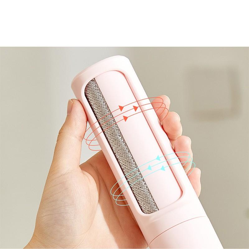2-1 Reusable Pet Hair Remover Brush Lint Roller Portable Effective Self Cleaning Tool for Cat Dog Fur Hair Dust Removal Brush Easy to Use and Carry Modern Design