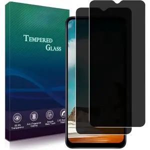 [2 Pack  Screen Protector for  Galaxy A12 / A13 / A32 5G / A42 / A03S / A03 / A02S / A02 Anti Spy Private Tempered Glass, Anti-Scratch, Bubble Free