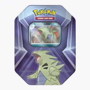 Pokémon Trading Card Game Tyranitar Tin - Includes 3 Foil Cards 3 Booster Packs & Code Card - Official Pokémon Collectible