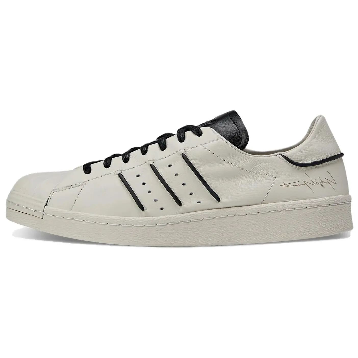 Y-3 Leather Lightweight Low-Top Casual Walking Trainer Sneakers for Men & Women, House White Official Maison Mihara Shoes
