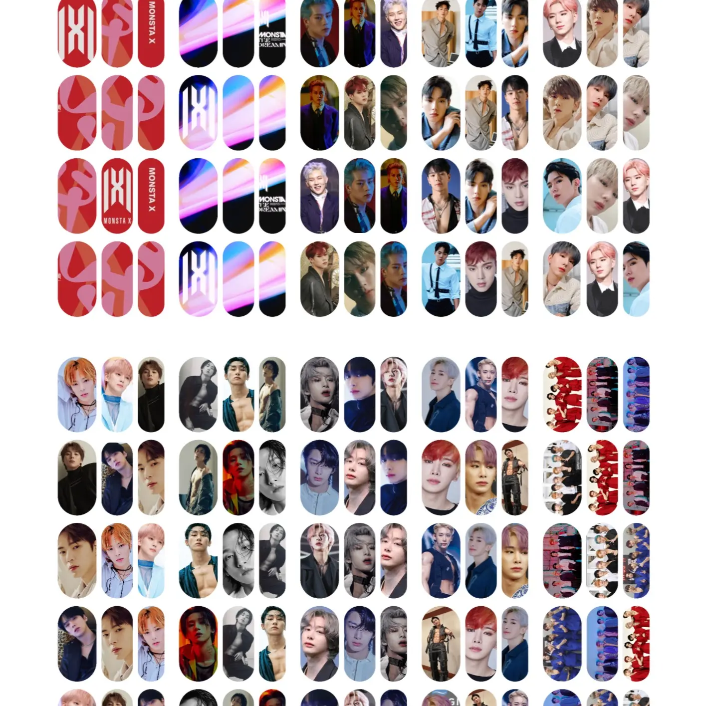 MONSTA X Nail decals