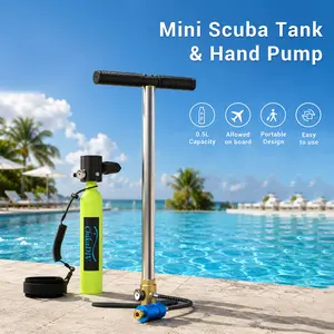 ChikaDIV 0.5L Mini Scuba Tank Set, Beginner-Friendly Yet Practical Portable Diving Gear for Pool Training, Beach Snorkeling, Summer Water Fun & Shallow Exploration