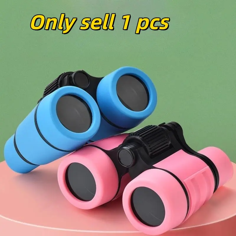 Durable Binoculars Set, Shockproof Manual Focus, Low Magnification, 20mm Objective Lens, Bird Watching Hiking Outdoor Education Gift