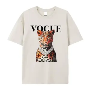 Fashion Leopard Graphic Tee Tshirt  Casual Womenswear Streetwear