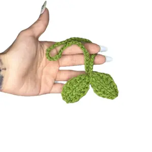 Crochet Sprout Hanging Handmade  Hangable Decor and Accessory Leaf