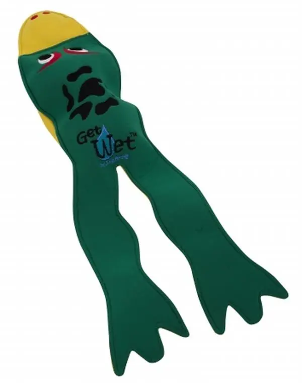 Doggles TYGWFR07 Get Wet Frog Dog Toy - Green