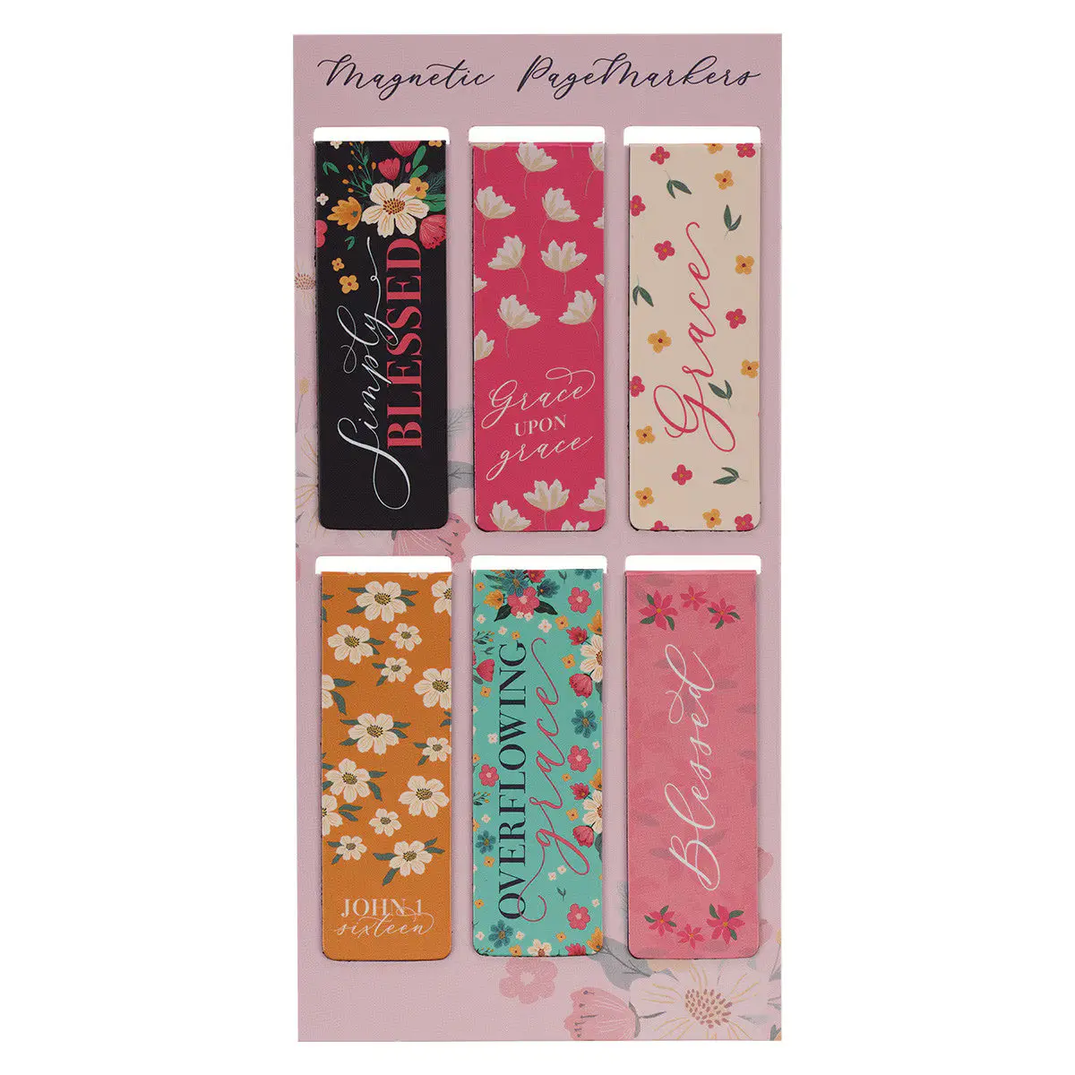 Simply Blessed Magnetic Bookmark Set, Office Stationery, Book Lover Gifts Simply Blessed Magnetic Bookmark Set, Office Stationery, Book Lover Gifts