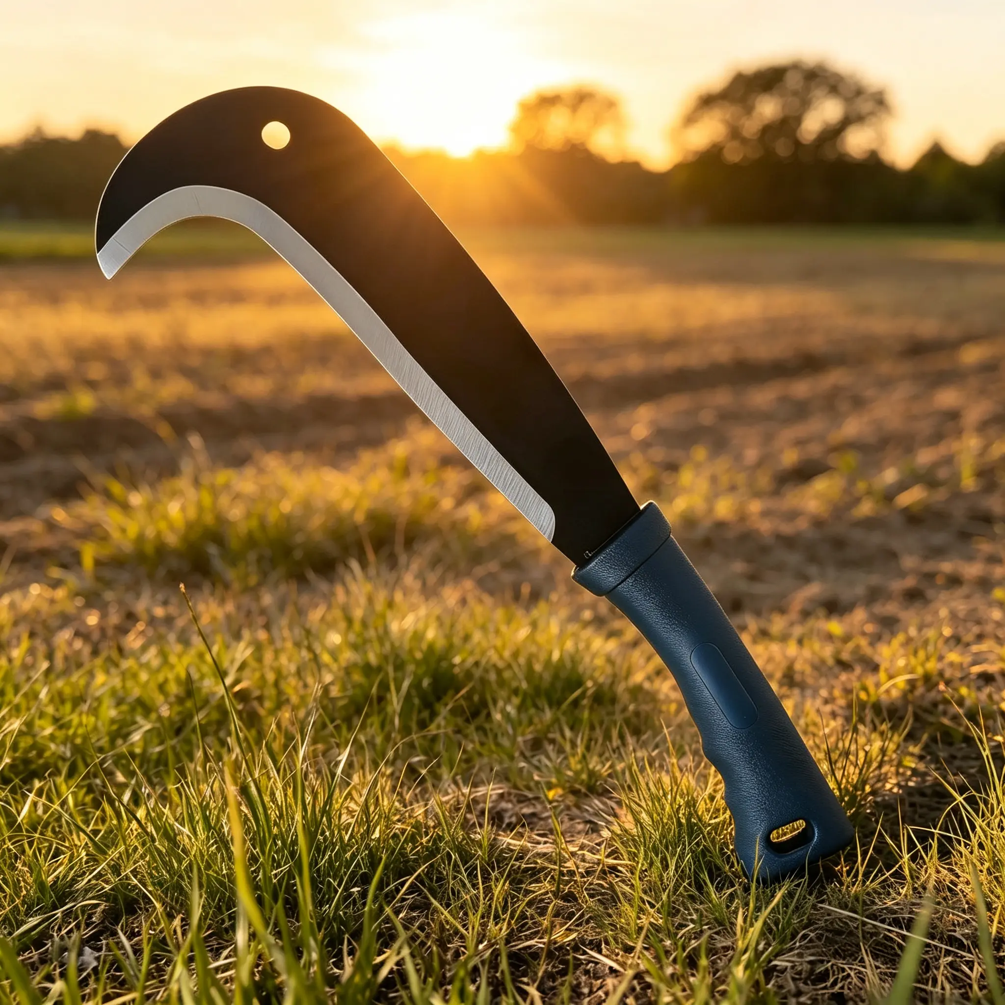 Heavy-Duty Multi-Function Sickle Knife with Heavy-Duty Blade, Ergonomic Non-Slip Handle - Secure Control for Weed Cutting, Herb/Thin Wood Trimming, Garden Veggie Harvesting