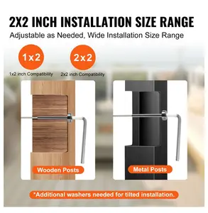 Cable Railing Kit 40 Pack, 1/8" Stainless Steel Cable Railing Hardware, T316 Invisible Railing System with Swage Tensioner for Wood/Metal Posts, Black 40 Pieces