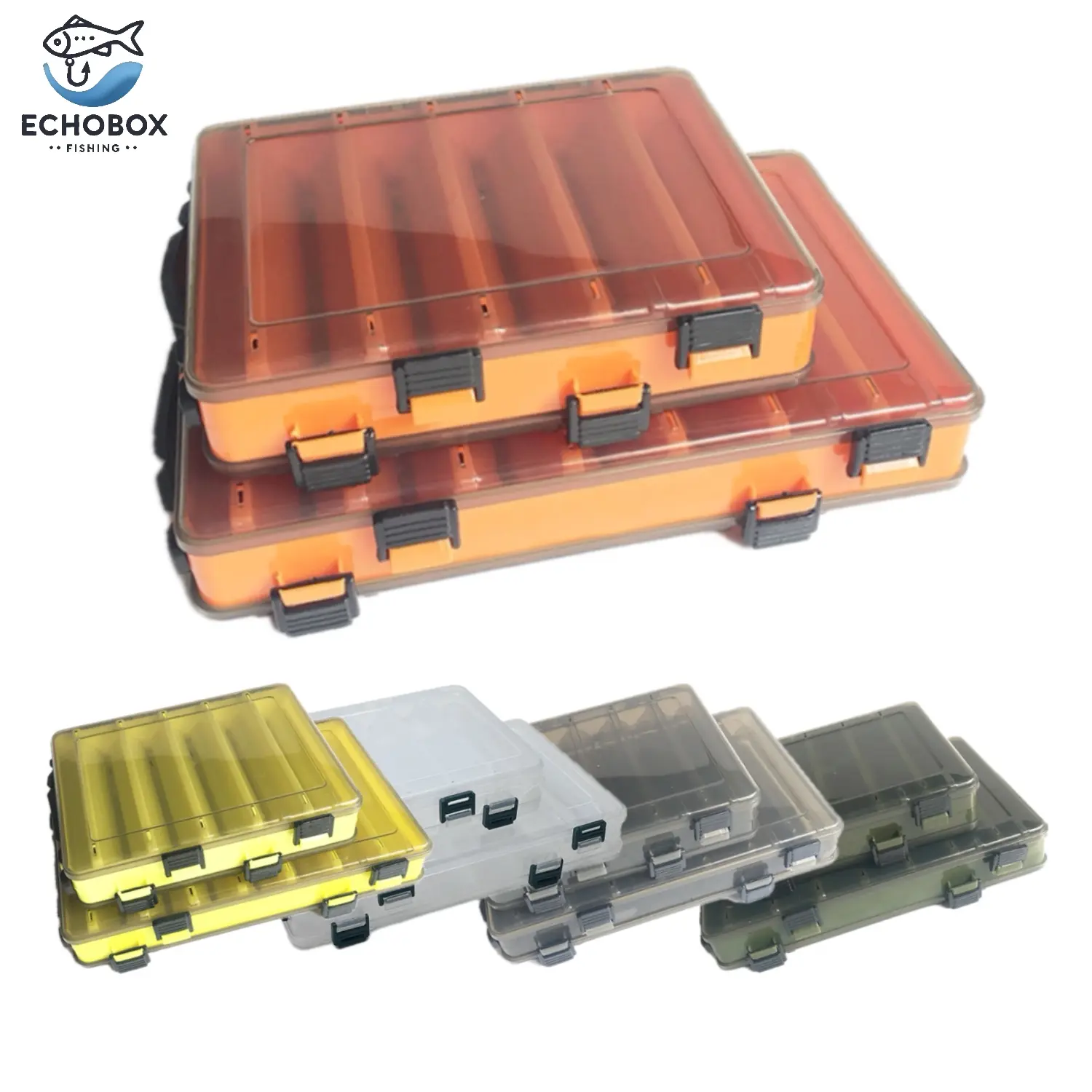 EchoBox V Trough Double-Sided Fishing Tackle Box | TikTok Fisher’s Favorite Space-Saving Lure Storage Organizer – V-Trough Design Fits 2X More Lures!