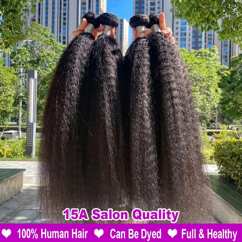 <Live Only> Msgem Hair 15A Kinky Straight 100% Human Hair Bundles Peruvian Raw Material Yaki Straight 12-32 Inch 3/4Pcs Lot Weave Extensions <Live Only> Msgem Hair 15A Kinky Straight 100% Human Hair Bundles Peruvian Raw Material Yaki Straight 12-32 Inch 3/4Pcs Lot Weave Extensions
