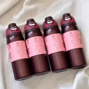 Owala FreeSip 32oz Insulated Stainless Steel Water Bottle – Black Cherry | Leakproof BPA-Free Travel Gym Hydration Bottle TikTok Viral Gift Idea