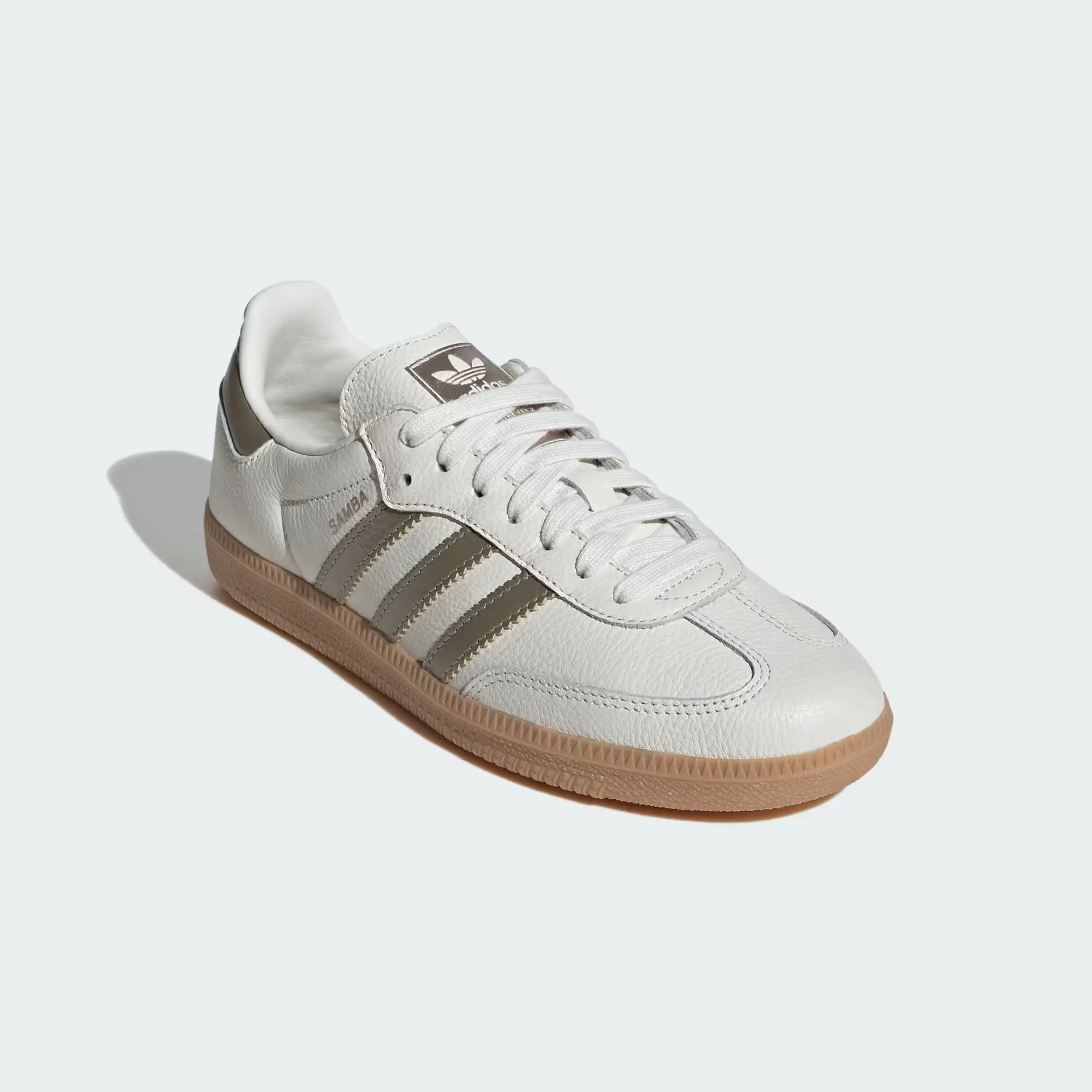 Adidas Samba OG Wonder White Gold Metallic Women's Sneaker - Authentic Brand New Shoes IG1964