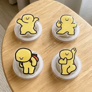 Cute And Relatable Yellow Blob Phone Grip For Your Daily Aesthetic Tech Gear