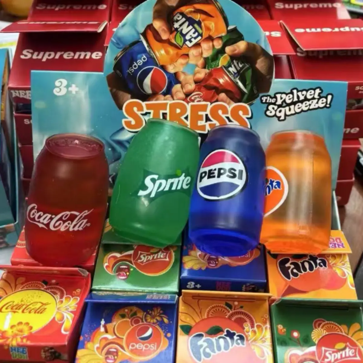 Squeezable Replica Beverage Can Squishies, Slow Rebound Drink Bottle Fidget Toys for Stress Calming & Daily Entertainment