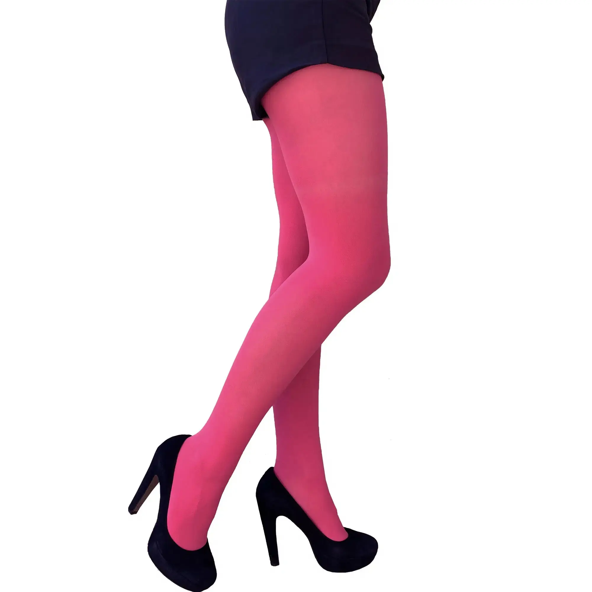 Shock Pink 50 Denier Opaque Tights For Women