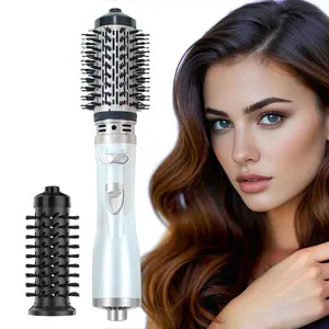 3 in 1 Hair Dryer Brush, Multifunctional Automatic Rotating Hair Styling Tool, Hair Dryer Brush for Straightening, Drying and Curling, Hair Straightener Comb