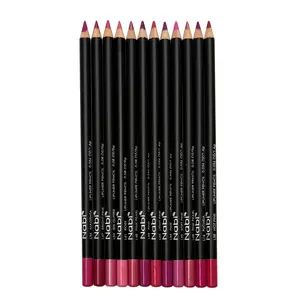 Nabi Lip Liner Pencil Set of 12 [Pinks] - 7 inches