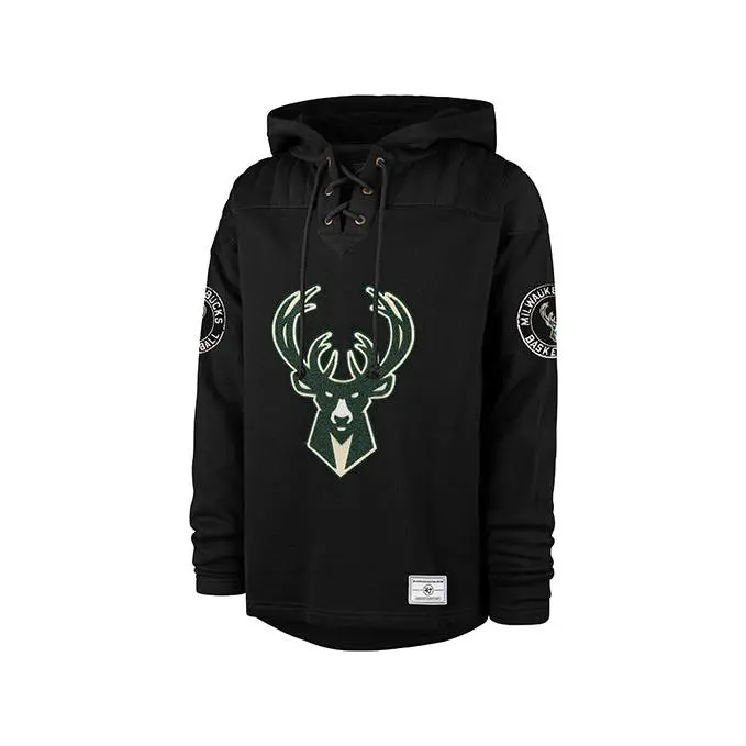 '47 Brand Golden Age Milwaukee Bucks Lacer Hooded Sweatshirt