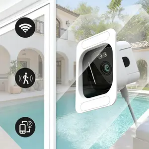 Smart 2K Window Camera, 2.4/5GHz Dual Band Security Camera, Color Night Vision & Auto Tracking, 24/7 recording, 2-Way Audio & App Control, Home Monitoring Camera, Wireless Security Cameras