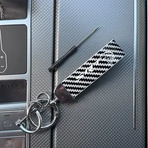 Dodge Srt Carbon Fiber Keychain, Multiple Colors, Universal Compatibility, Durable & Stylish Design, Perfect Gift for Car Enthusiasts