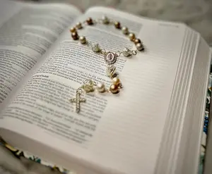 Crystal Beaded Keychain Rosary