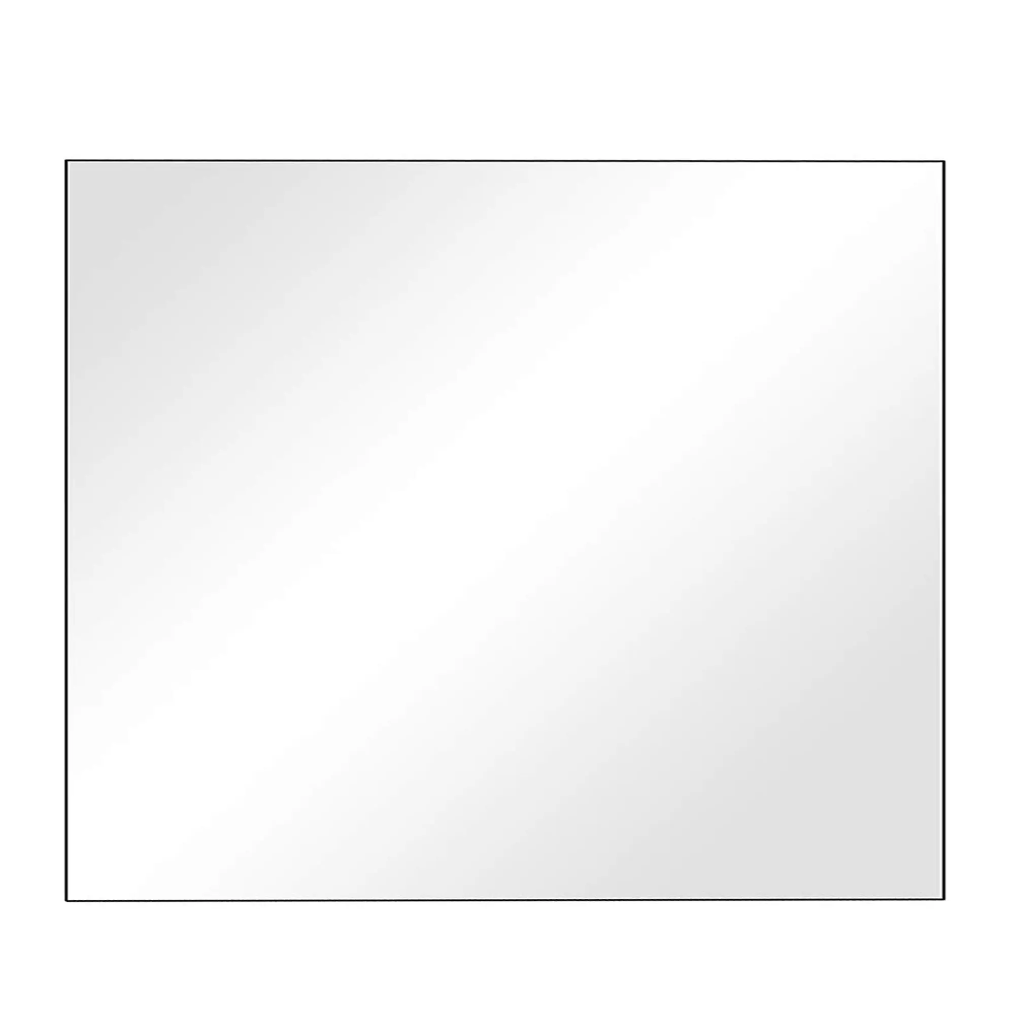 BarberPub Minimalist Glass Wall Mount Bathroom Vanity Mirror - Salon Furniture, Commercial Furniture for Beauty Salons (Model 3046-3)
