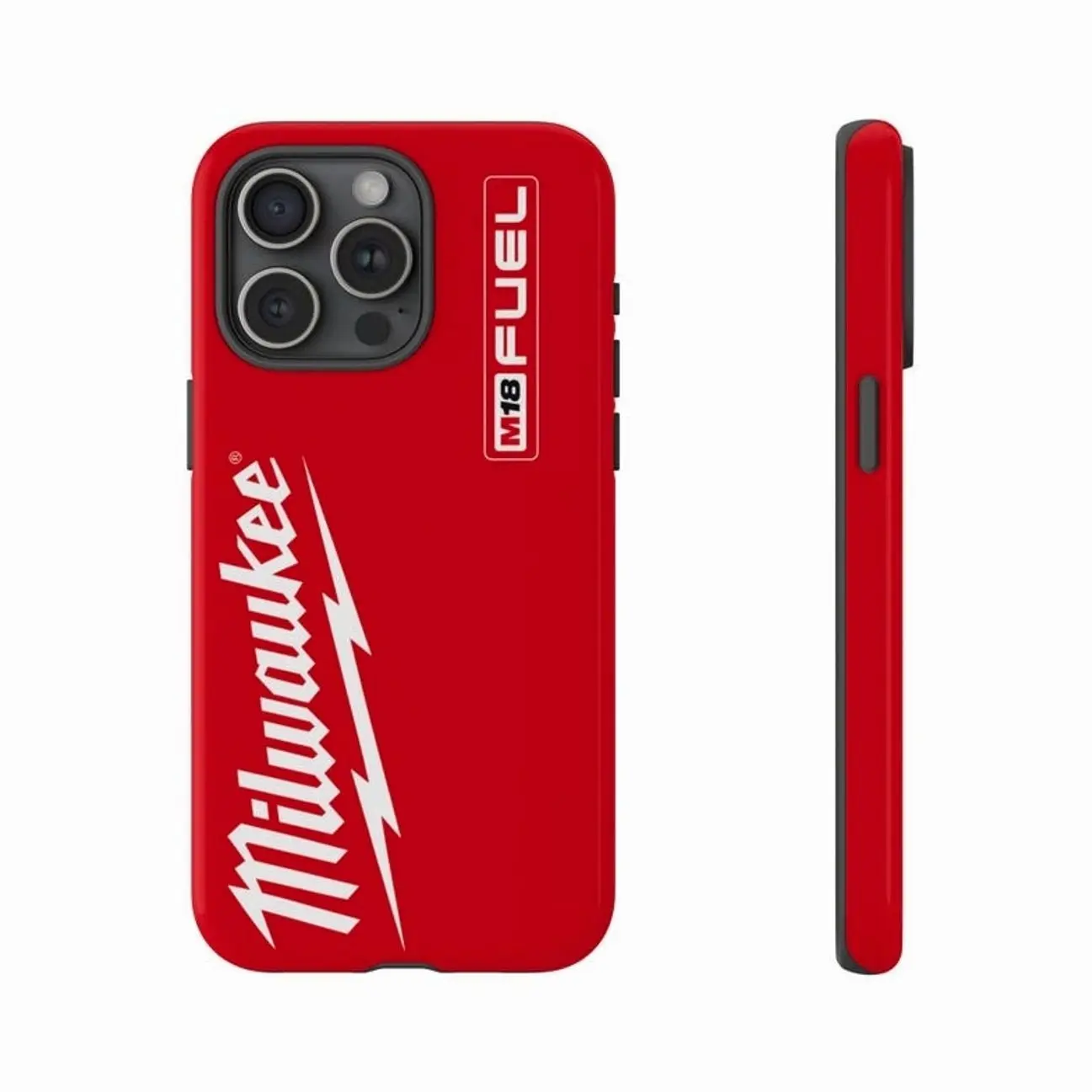 Red Power Tool Inspired Phone Case for iPhone 17 Air 17 Pro Max 16 15 14 13 12 11 & Samsung Galaxy S25 S24 S23, Workshop Mechanic Tough Protective Cover, Tool Lover Gift
