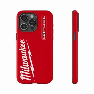 Red Power Tool Inspired Phone Case for iPhone 17 Air 17 Pro Max 16 15 14 13 12 11 & Samsung Galaxy S25 S24 S23, Workshop Mechanic Tough Protective Cover, Tool Lover Gift