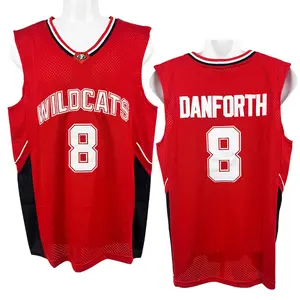 Men's High School basketball Jersey  Wildcats 8 DANFORTH Sewing embroidery Cheap and high-quality outdoor sportswear Red 2025 summer New hot selling items Accept wholesale