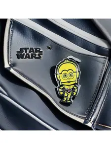 1/2PC Star Wars Officially Licensed Novelty Movie Logo Metal Pin Coat Backpack Personality Ornament Collection Metal Pin Badge Back To School Season Birthday Halloween Christmas Small Gifts for Friends Family Star Wars Fans