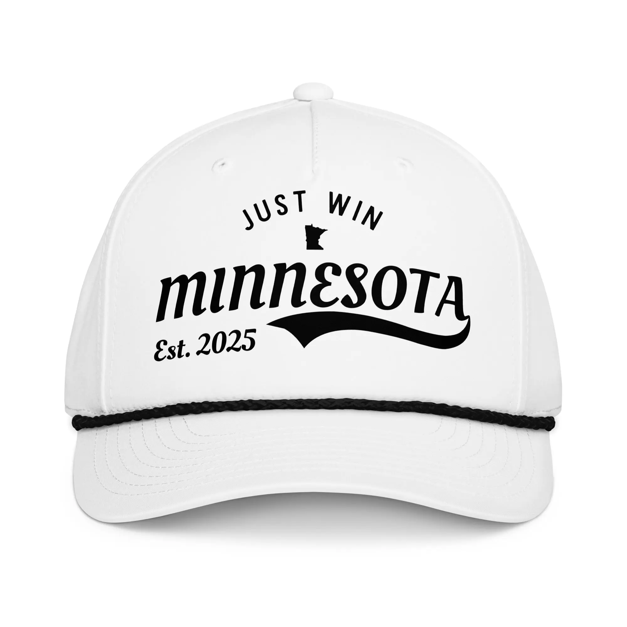 Just Win Minnesota Classic Rope Hat- White