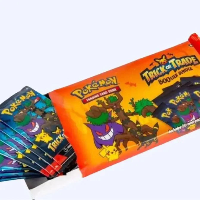 Pokmon Trick or Trade 2024 Booster Bundle 35 Mini Packs 105 Cards Halloween Edition Featuring Gengar Mimikyu & Trevenant - TikTok Shop Pokmon Trick or Trade 2024 Booster Bundle 35 Mini Packs 105 Cards Halloween Edition Featuring Gengar Mimikyu & Trevenant - TikTok Shop