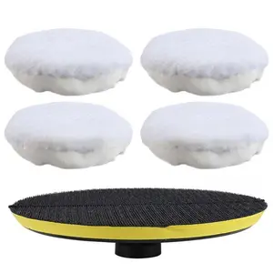 6 Inch Wool Polishing Pad for Paint Care, Polishing Wheel Buffing Attachment for Drill, Essential Car Detailing Accessory, Car Shine Enhancer