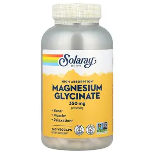 Solaray Magnesium Glycinate, High Absorption, 240 VegCaps