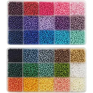 5400 count 4mm  Beads 30 Colors Plastic Spacers Beads for  Making and Crafting