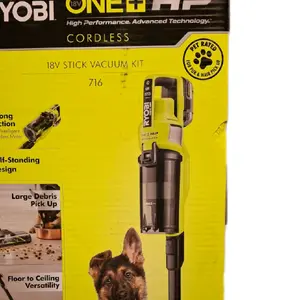 Ryobi 18V One Plus HP Vacuum Kit 716 Cordless Strong Suction for Pet Hair Pick Up Floor to Ceiling Versatility