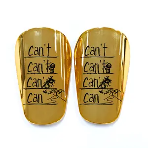 Electroplated Mini Soccer Shin Guards - Lightweight Reinforced Protective Equipment for Kids Youth Adults Football Games Soccer Training Equipment