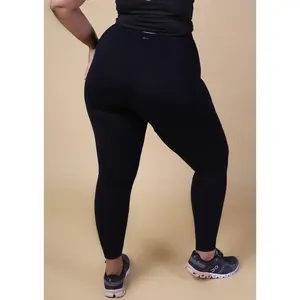 Women's Elevate Black Leggings - Minimalist Design - Fit
