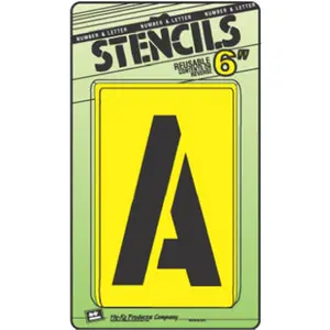 Hy-Ko Products ST-6 6 in. Letter & Number Stencil Set