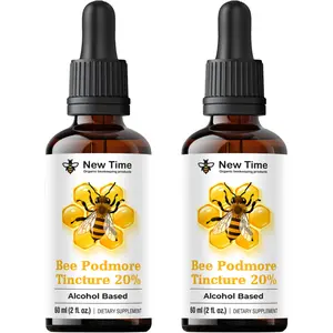 New Time Bee Podmore Tincture 20% – 2 Pack (2 x 2 fl oz / 60 ml) Alcohol-Based Bee-Derived Extract