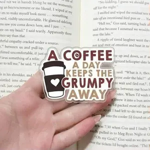 Coffee a Day MagSafe Phone Grip – Keep the Grumpy Away, Cute Coffee Cup Design, Perfect for Coffee Lovers and Morning Routine Enthusiasts