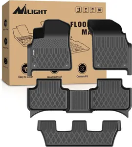 Nilight TPE Floor Mats for Audi Q7 SQ7 2017-2025,Audi Q8 2019 2020 2021 2022 2023 2024 2025 All Weather Custom Fit Heavy Duty Floor Liners fit most Automotive dealsforyoudays