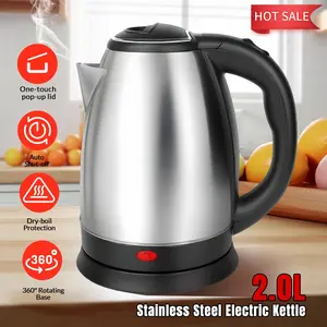 2-Liter Electric Tea Kettle, Stainless Steel Fast Boiling Kettle with Automatic Power-Off, Dry-Burn Protection, Large Capacity Design#Summervibes