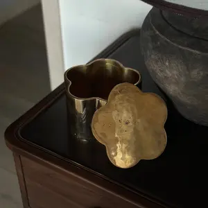 Brass Bud Box with Lid