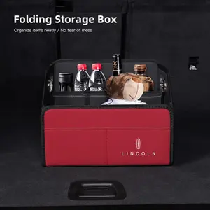 1Pcs Car Trunk Storage Box Large Capacity Tools Organizer Case Accessories For Lincoln Navigator Continental Nautilus Aviator MKZ MKX MKC MKT MKS Corsair Mark E