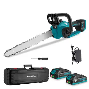 Yofidra 12 Inch 3000W Brushless Electric Chainsaw Logging Saw Pruning Woodworking Garden Power Tool For Makita 18V Battery
