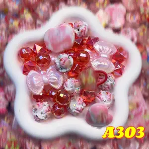 Rainbow-Daily New Arrivals |Acrylic Bead Mix for DIY Craft Beadable Pen Bracelets Phone Charms Necklaces Versatile Use