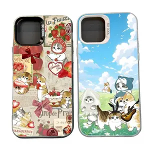 Funny Cute M-Mofusand CAT Phone Cases For iPhone 17 16 15 14 13 12 11 Promax Pro Air Plus Protection Plating Advanced Shockproof Protective Cover