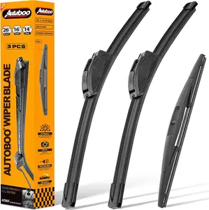"+" Windshield Wipers with " Rear Wiper Blade Replacement for Mazda CX CX       Acura Rdx Nissan Leaf Original Factory Quality (Pack of )